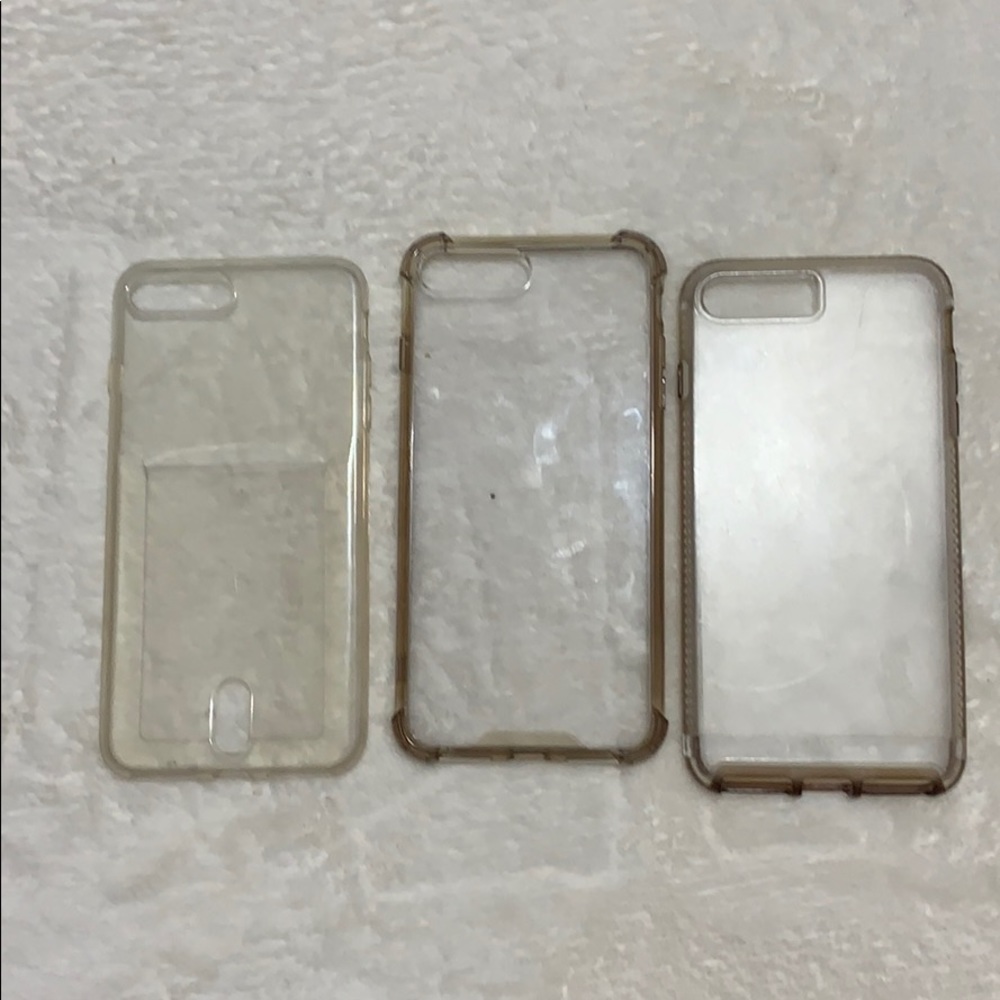 Three clear iPhone 8plus/ 7 plus case